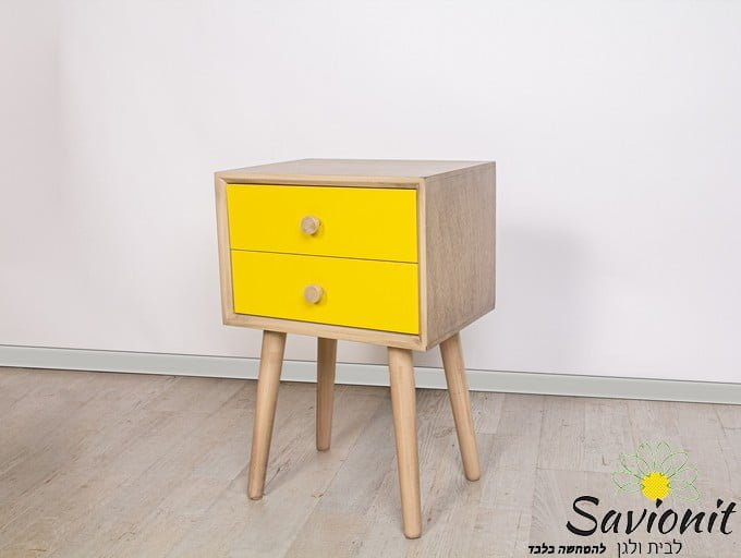 שידת צד Trik Yellow זווית צד