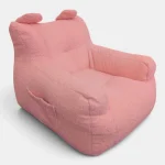 כורסת פוף לילדים דגם Bunny ורוד