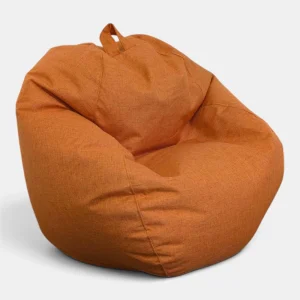 פוף דמוי פשתן לבית כתום