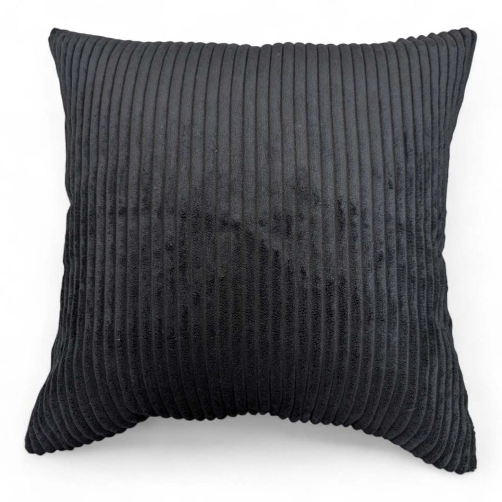 Decorative Pillow 4545 Cm Diamond Model - Black 2 כרית נוי 4545 קורדרוי קטיפתי DIAMOND - שחור