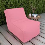 פוף כורסת חוץ ROSE ורוד - בד דוחה מים