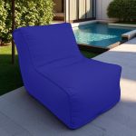 פוף כורסת חוץ ROSE כחול - בד דוחה מים