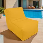 פוף כורסת חוץ ROSE צהוב - בד דוחה מים
