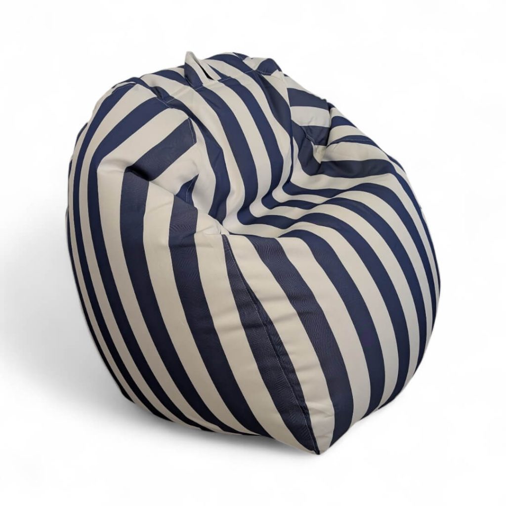 פוף אגס חוץ LILO פסים כחול כהה לבן עם דוגמנית