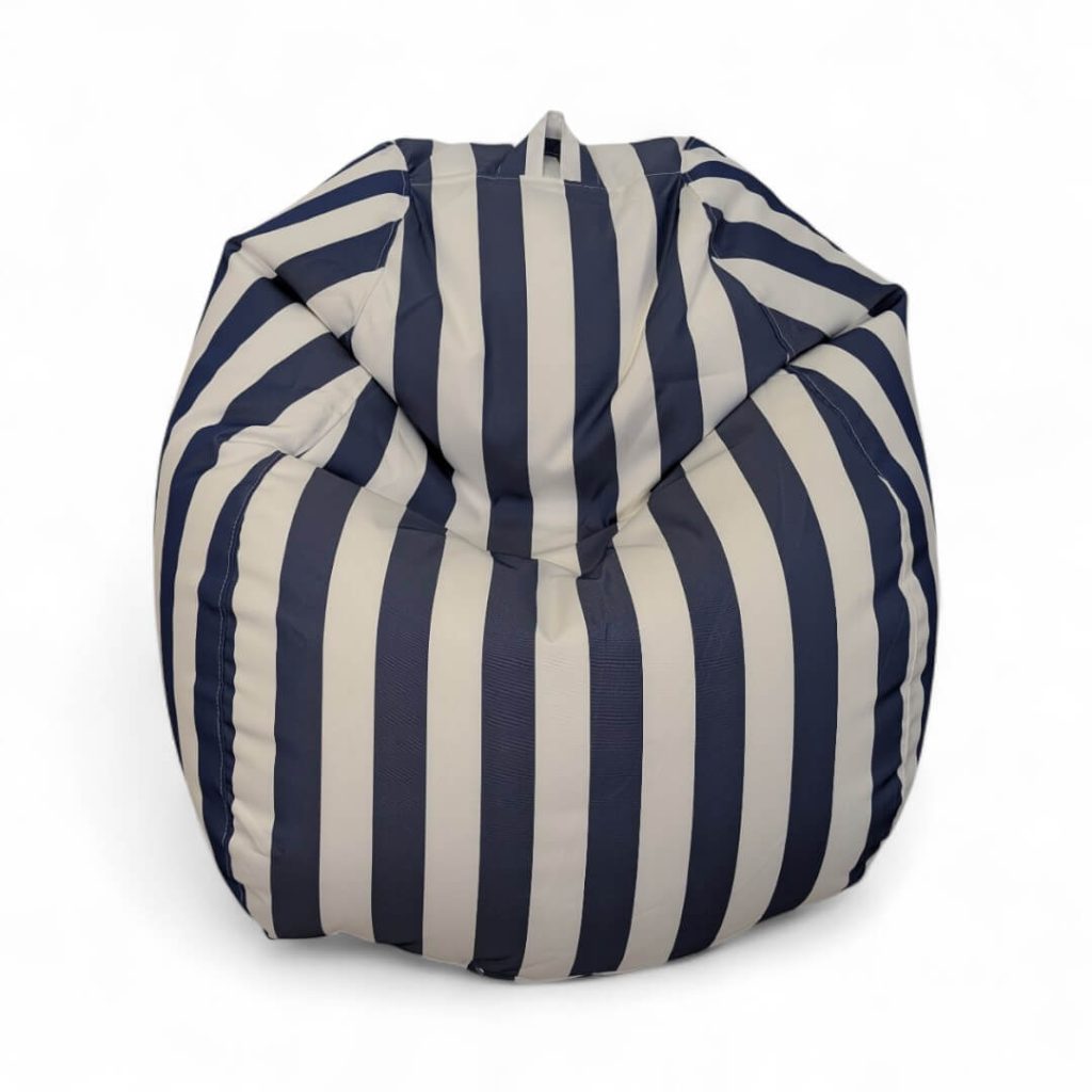 פוף אגס חוץ LILO פסים כחול כהה לבן עם דוגמנית