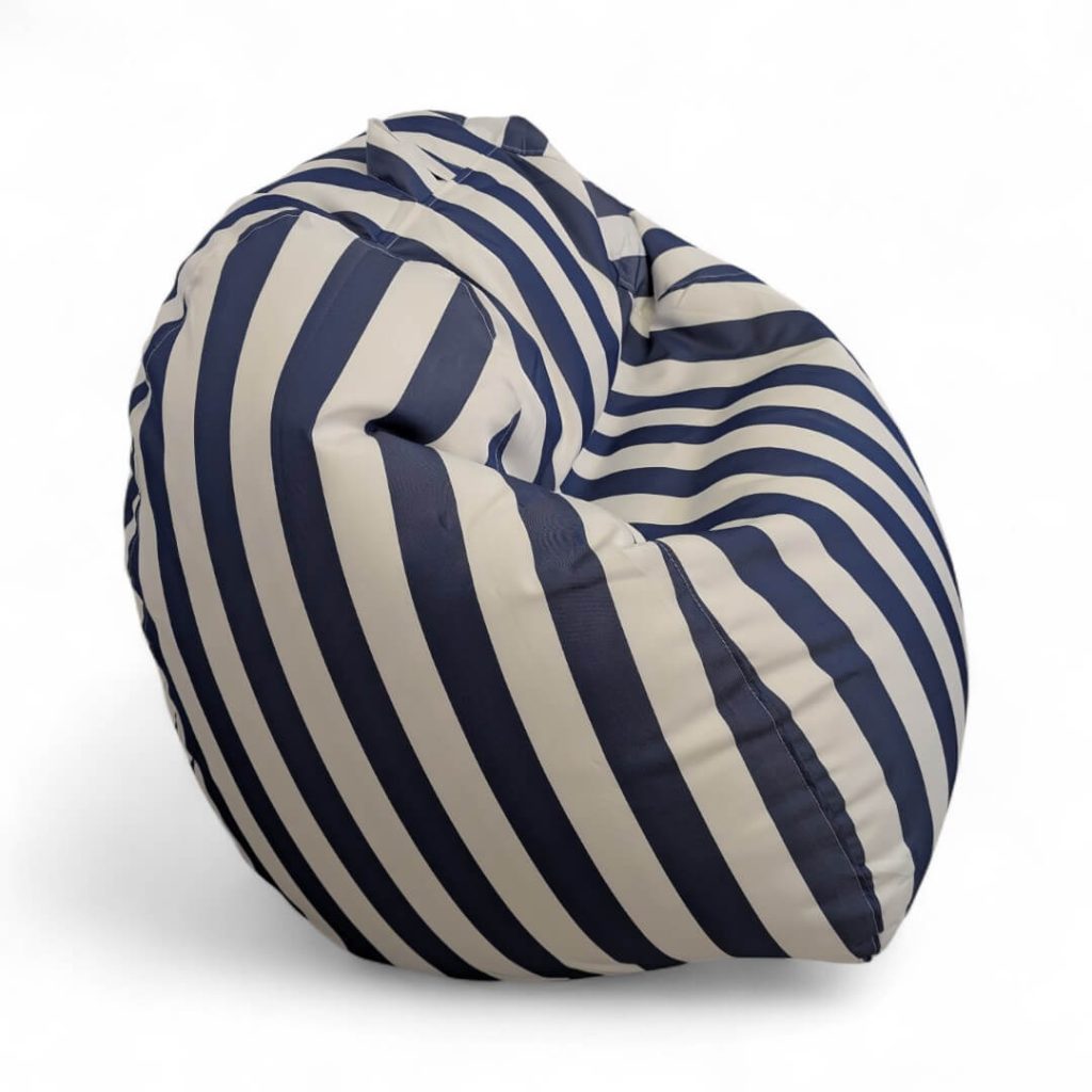 פוף אגס חוץ LILO פסים כחול כהה לבן עם דוגמנית