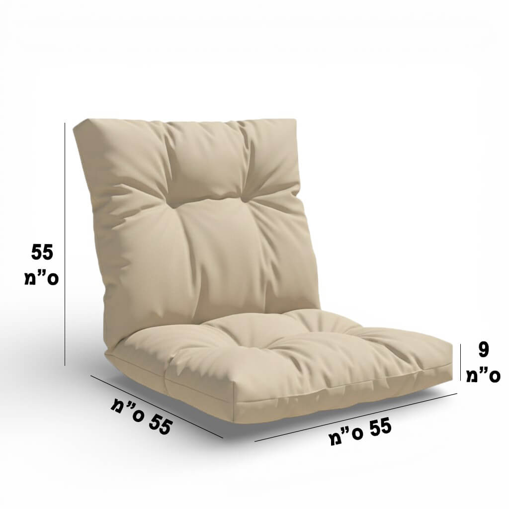 ריפוד לכסא קפיטונז' פרימיום 55/55/55 אפור
