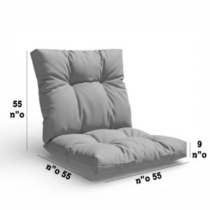 ריפוד לכסא קפיטונז' פרימיום 55/55/55 אפור