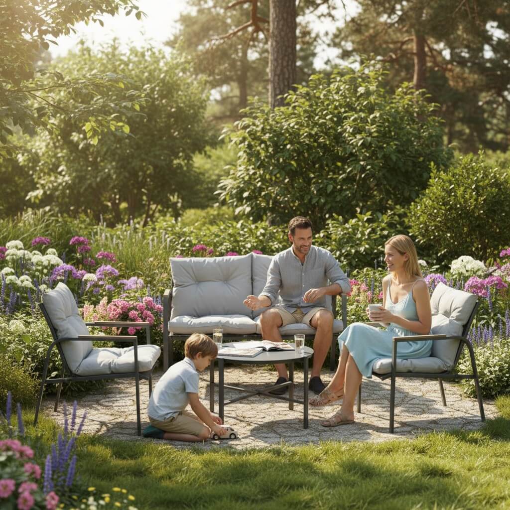 סט ריהוט גן Armando פרימיום צילומי חוץ